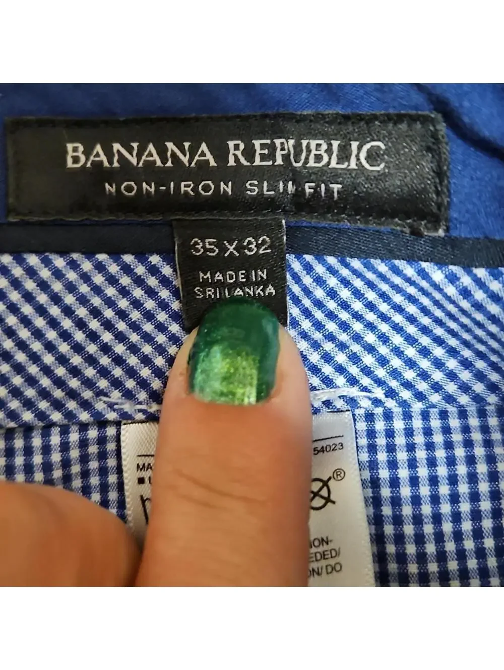 Banana Republic | Dress Pants Non-Iron Slim Fit | 35x32